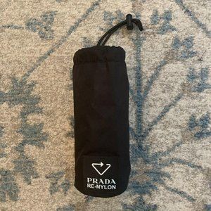 Prada Re-Nylon Black Water Bottle Pouch